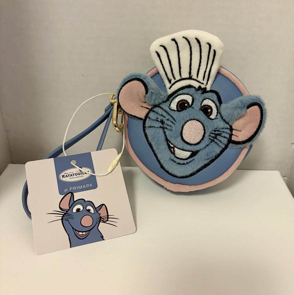 Primark Disney Pixar Ratatouille Zip Coin Purse Mini with Wristlet Strap NEW!